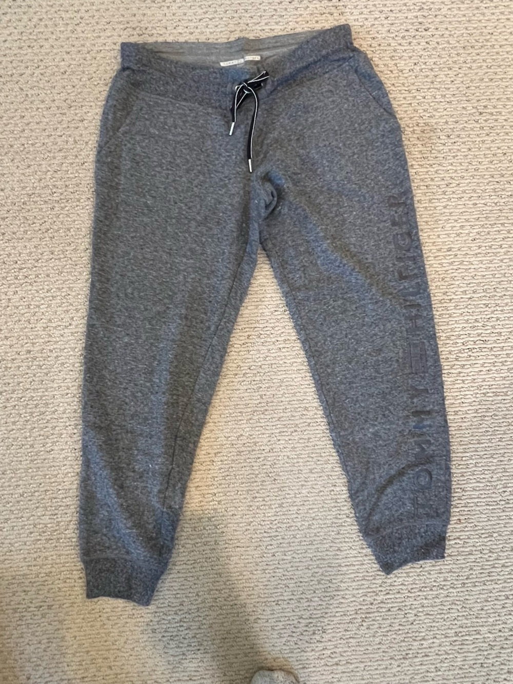 Tommy Hilfiger Heather Gray Logo Joggers